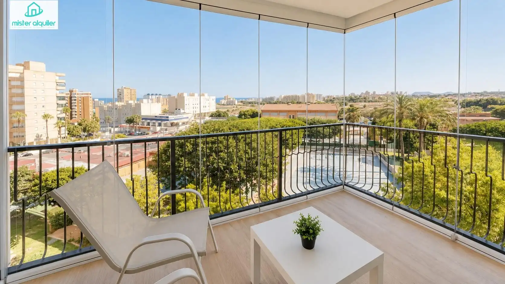 Balcony of Apartments for rent in El Campello  with Air Conditioner, Heating and Terrace