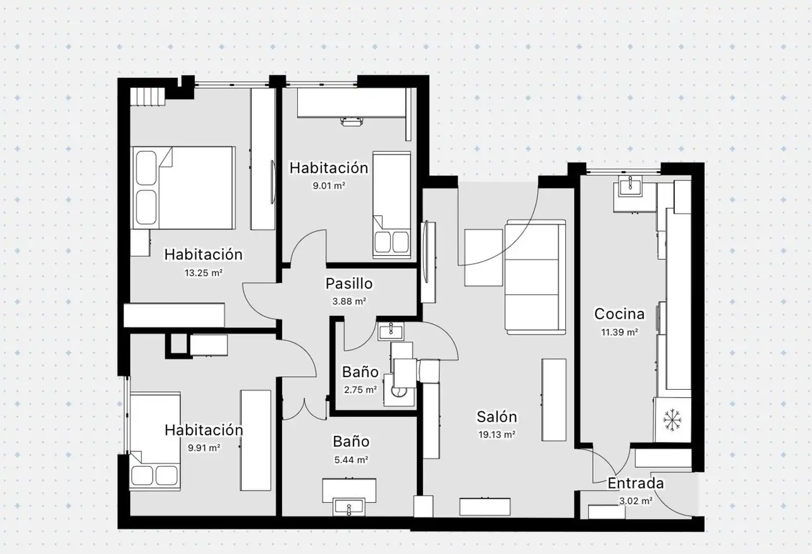 Piso en venta en Córdoba con Aire acondicionado, Calefacción y Terraza