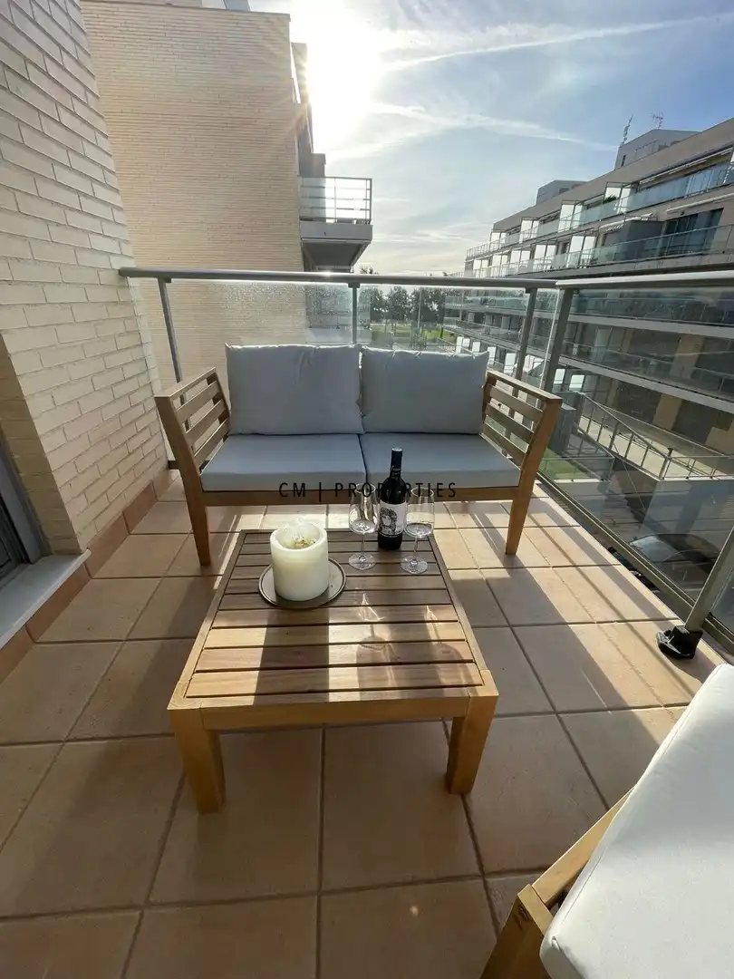 Terrasse von Wohnungen zur Miete in Moncofa mit Klimaanlage, Heizung und Terrasse