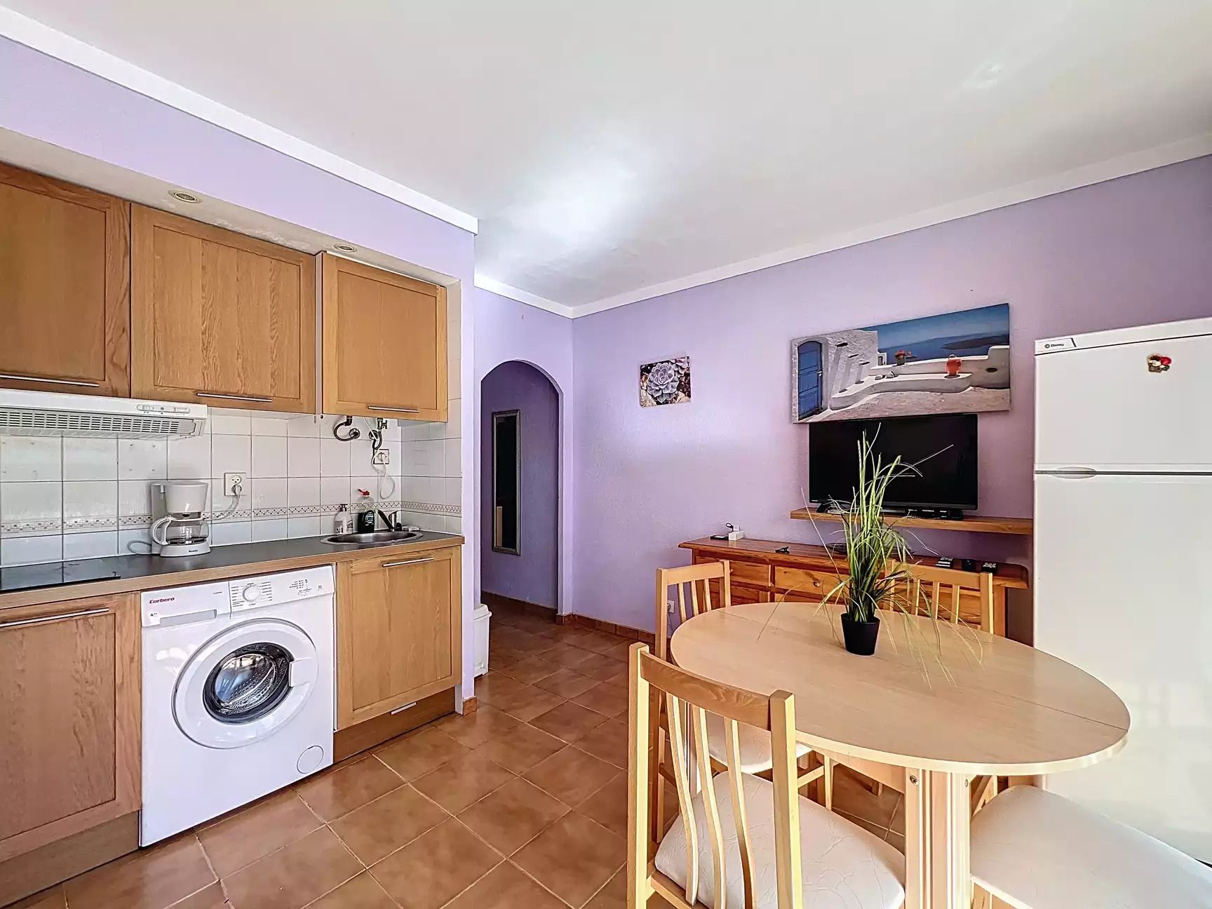 Kitchen of Flat for sale in Roses  with Air Conditioner, Heating and Storage room