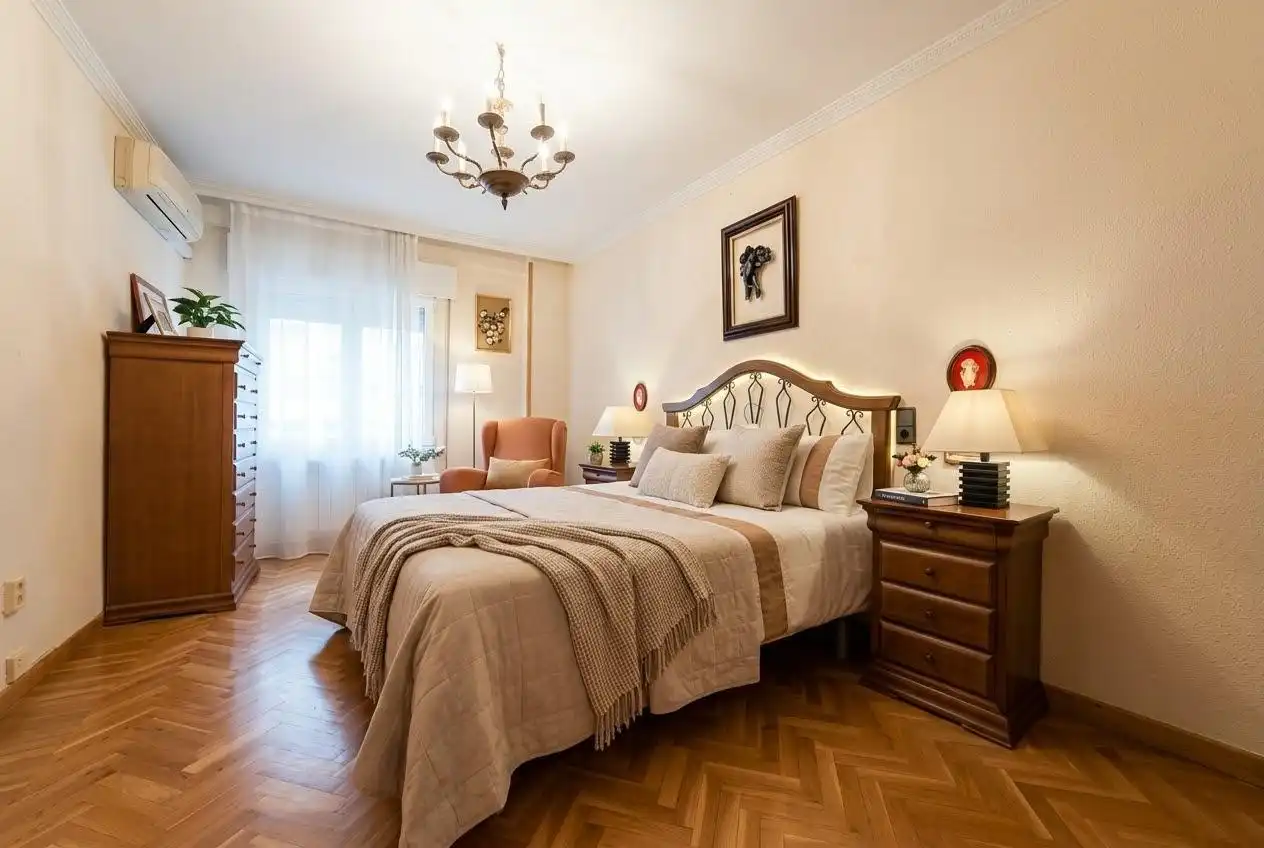 Bedroom of Flat for sale in Villa de Vallecas