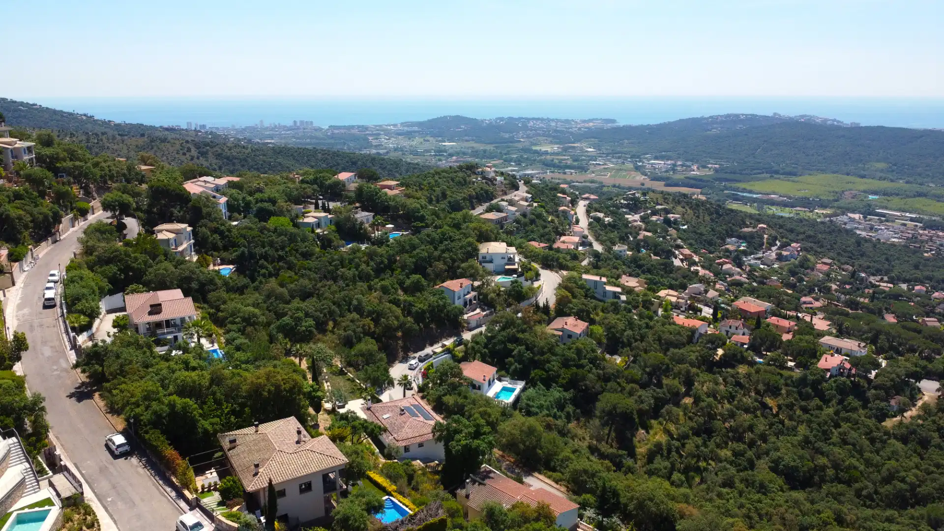 Vista exterior de Casa o xalet en venda en Santa Cristina d'Aro amb Aire condicionat, Jardí privat i Parquet