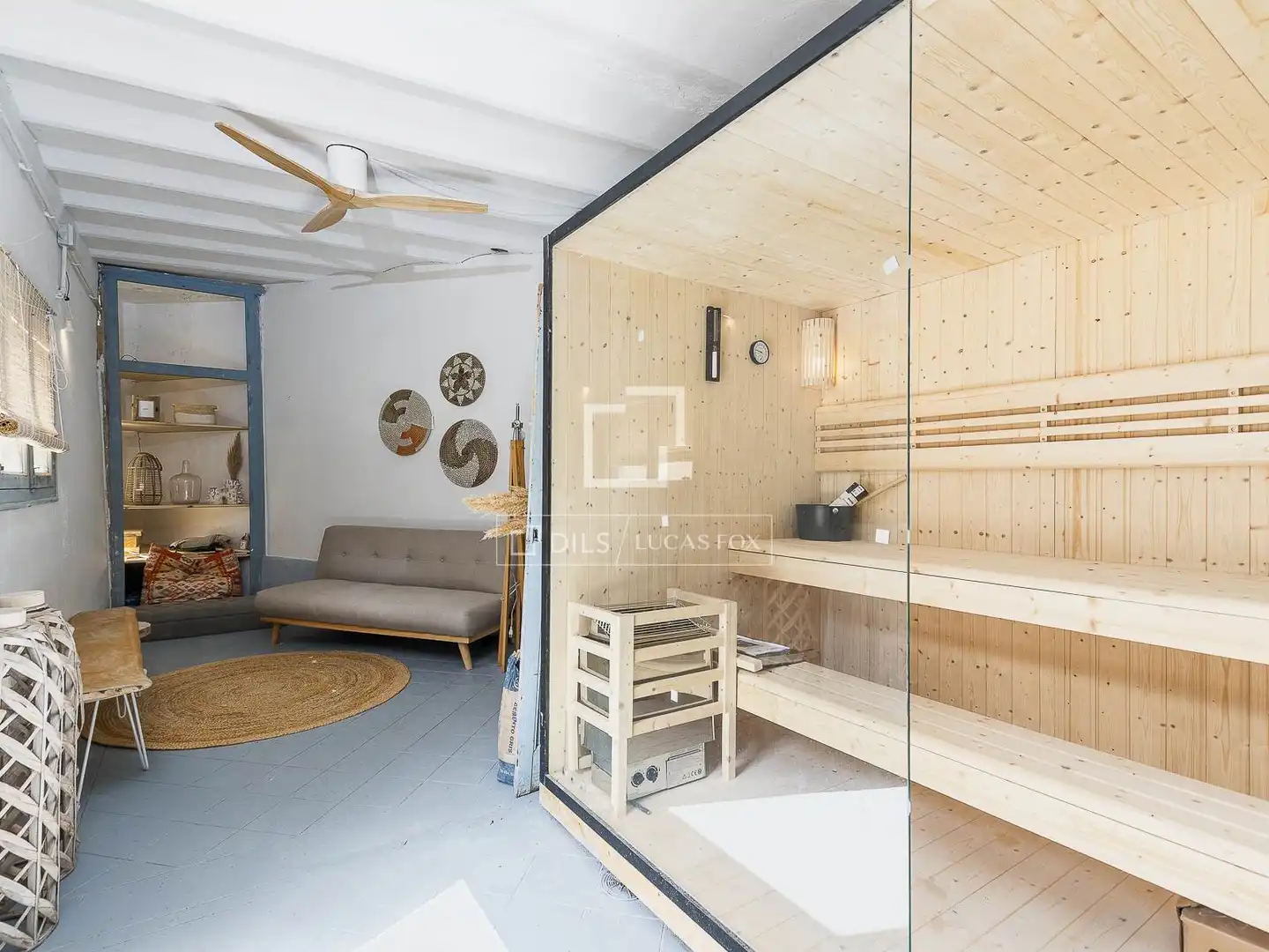 Bedroom of Flat for sale in Barcelona  with Air Conditioner, Private garden and Terrace