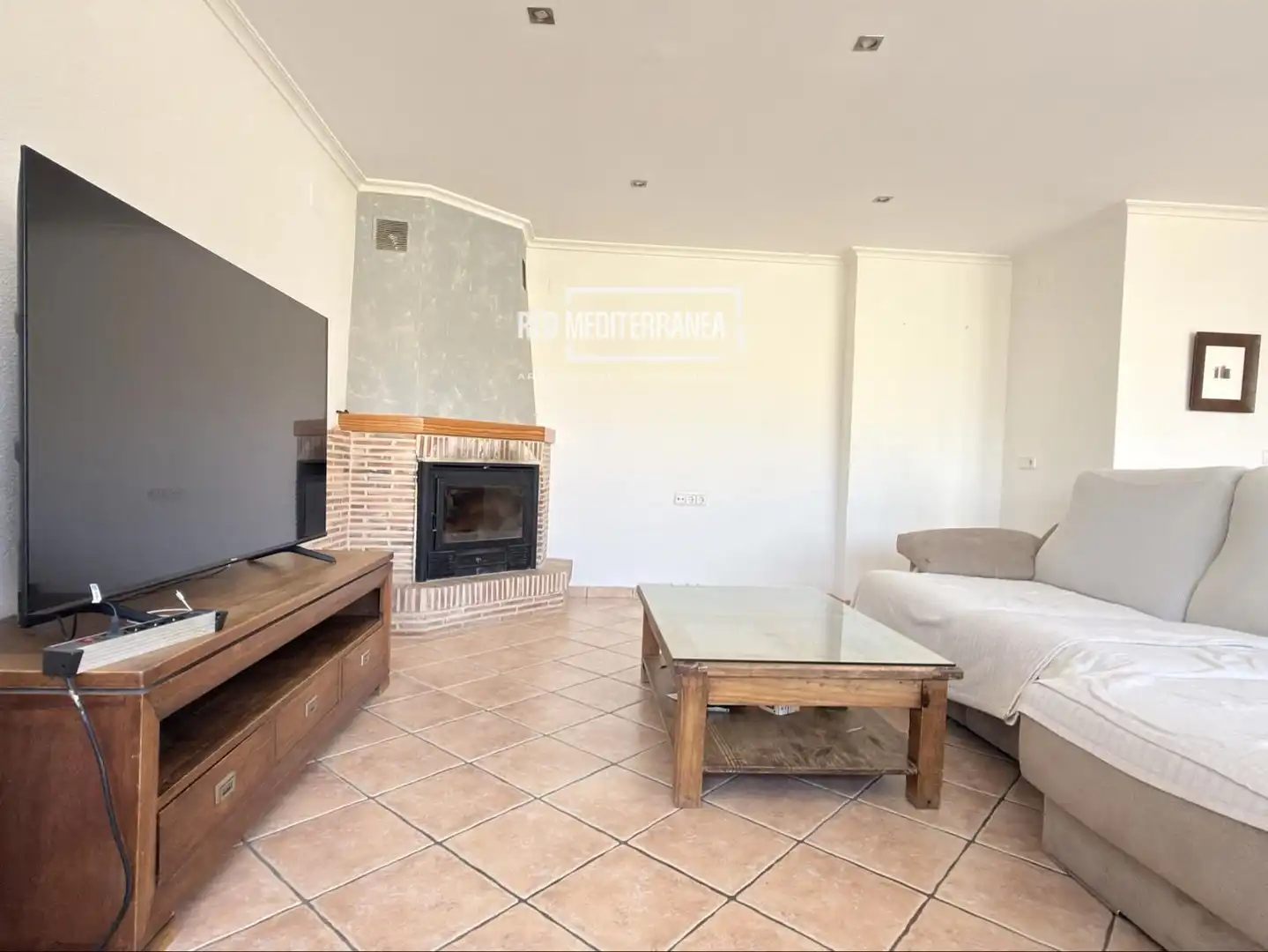 Sala de estar de Piso en venta en Bellreguard con Aire acondicionado, Calefacción y Terraza