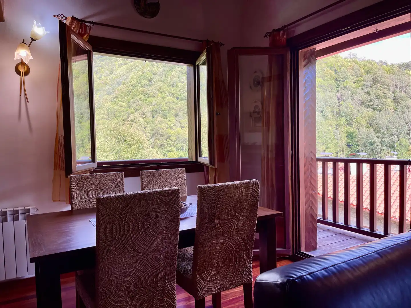 Dining room of Duplexes for sale in Setcases  with Heating, Parquet flooring and Furnished