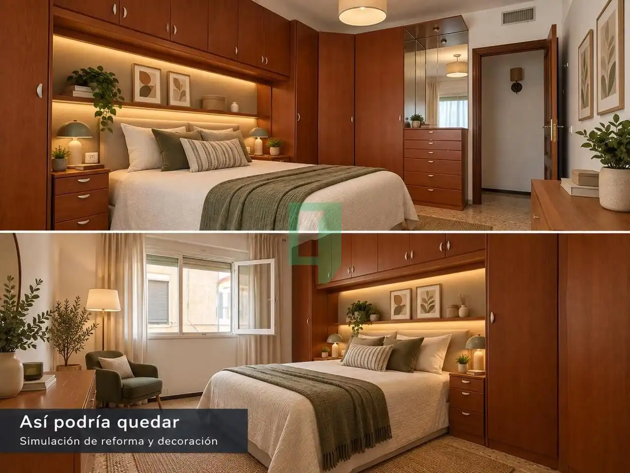 Bedroom of Flat for sale in Badalona  with Air Conditioner and Balcony