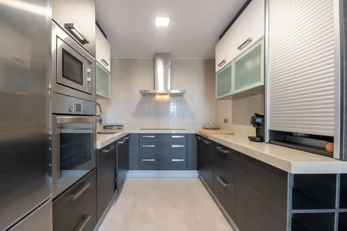 Kitchen of Detached homes for sale in Manilva  with Air Conditioner, Terrace and Community pool