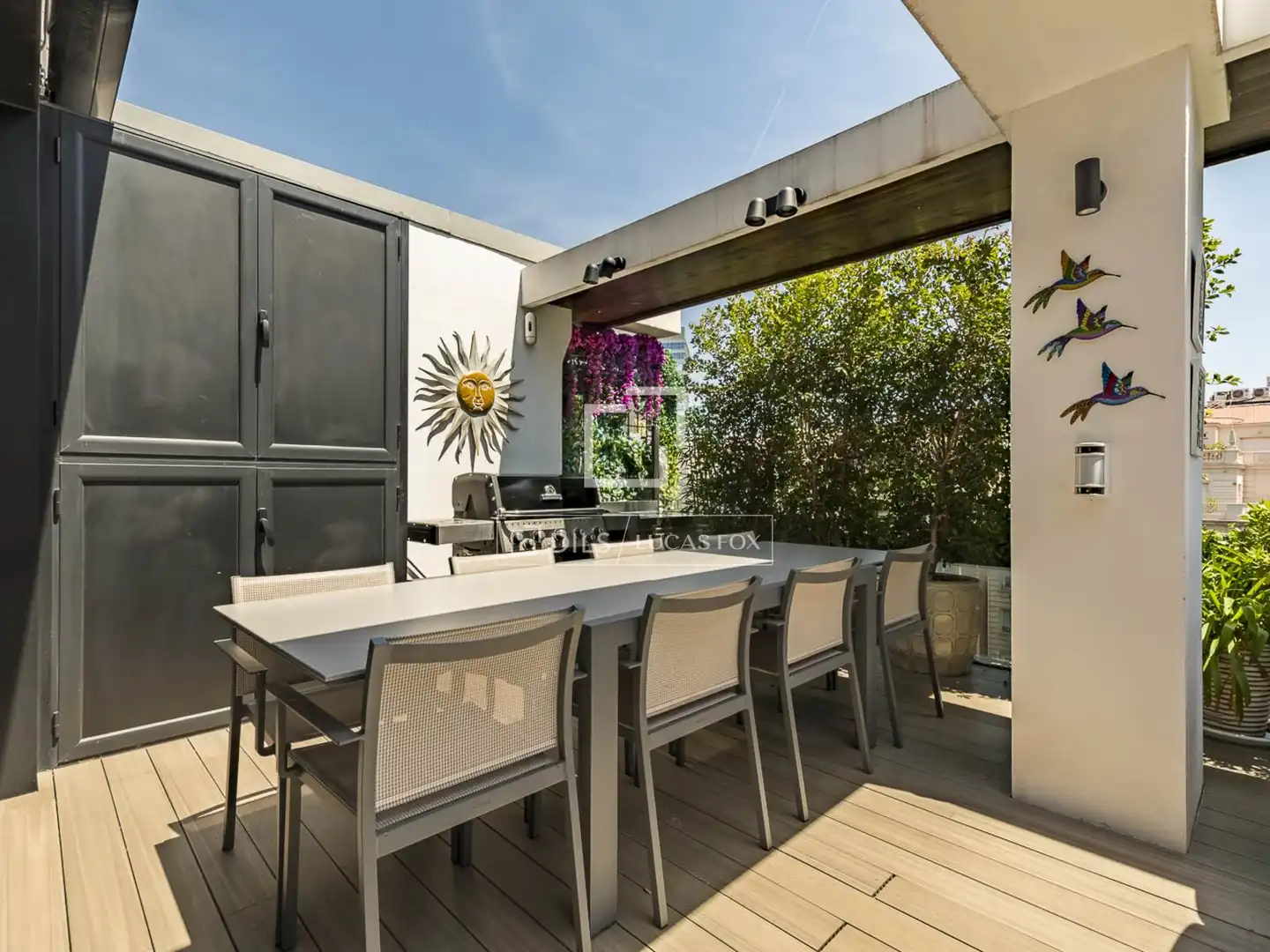 Terrasse von Dachboden zum Verkauf in Martorell mit Klimaanlage, Terrasse und Schwimmbad