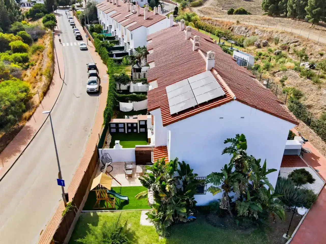 Vista exterior de Pis en venda en Mijas amb Aire condicionat i Piscina