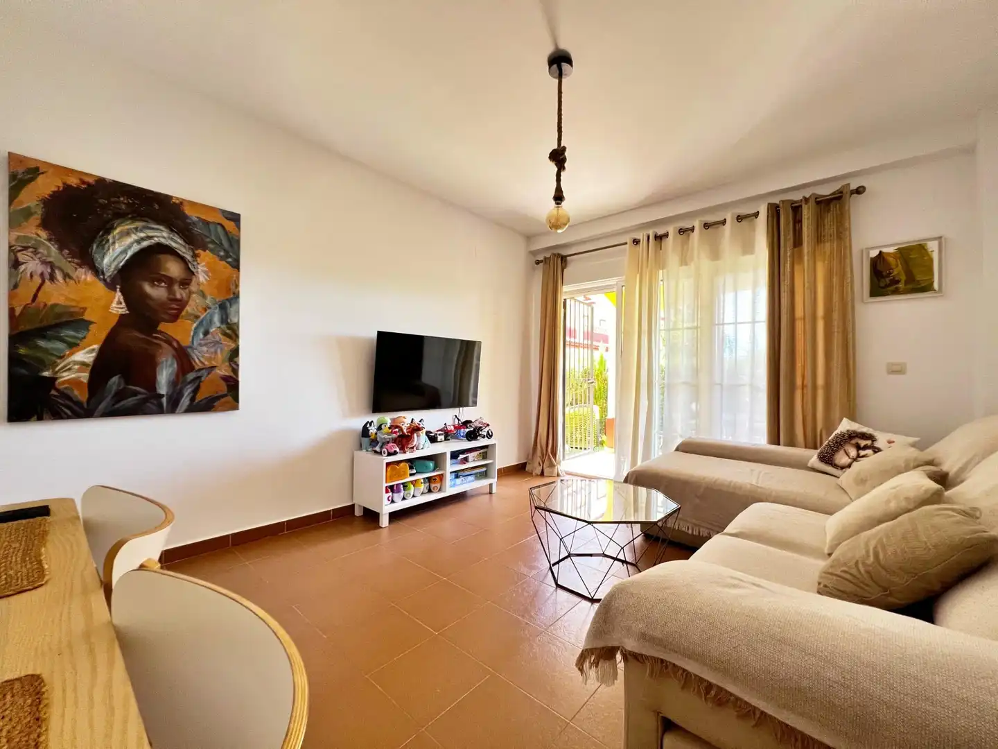 Sala d'estar de Apartament en venda en Ayamonte amb Jardí privat, Terrassa i Piscina comunitària