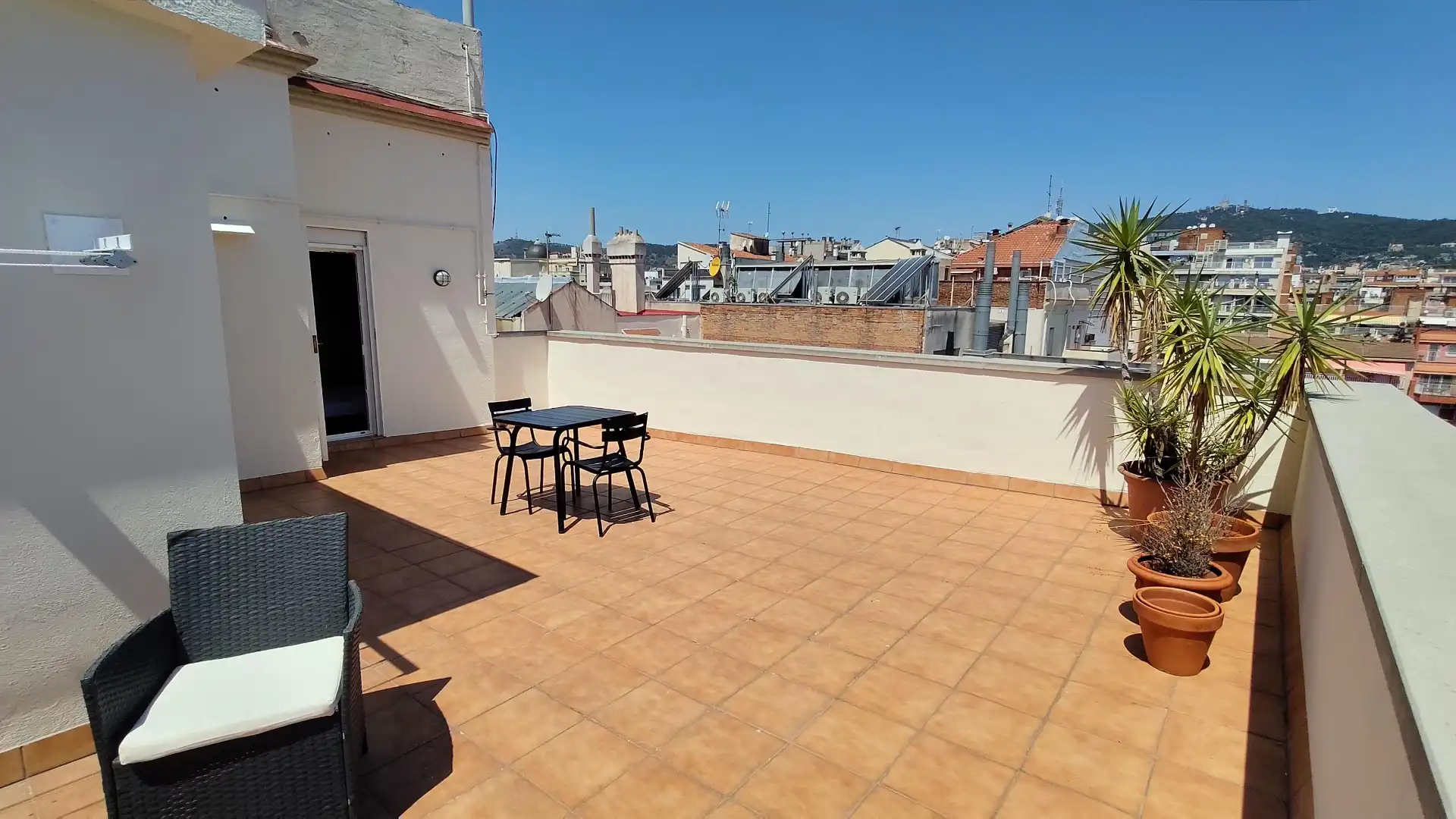 Terrasse von Wohnung zur Miete in Barcelona mit Klimaanlage, Heizung und Parkett