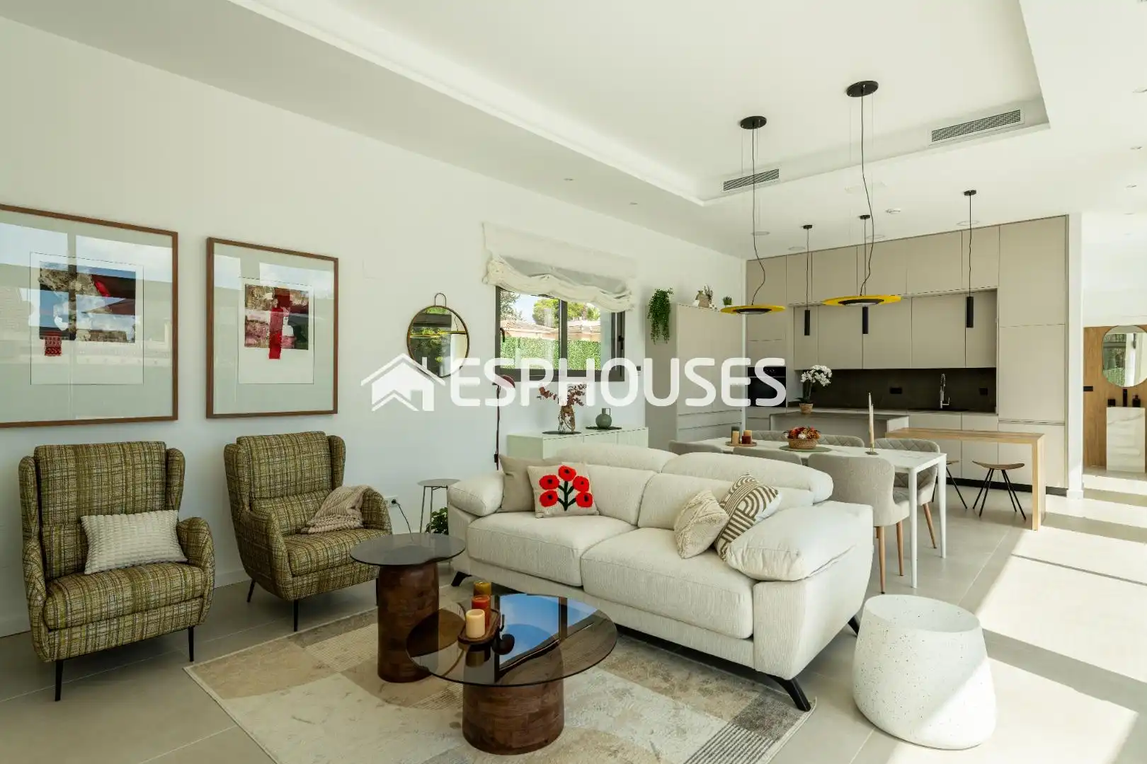 Sala de estar de Casa o chalet en venta en Pilar de la Horadada con Terraza, Piscina y Balcón