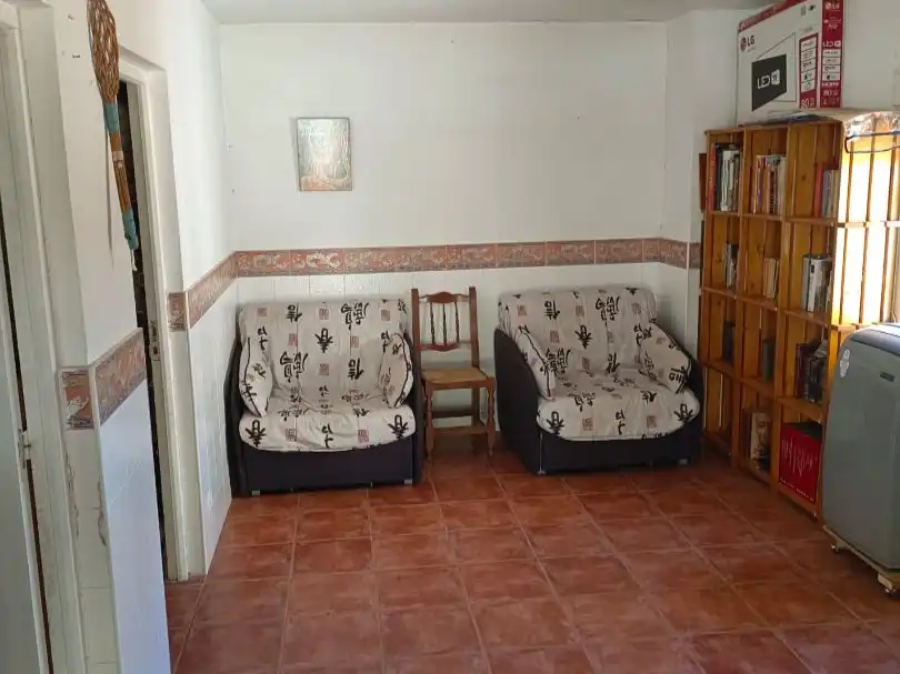 Sala d'estar de Finca rústica en venda en Talayuela amb Aire condicionat, Terrassa i Piscina