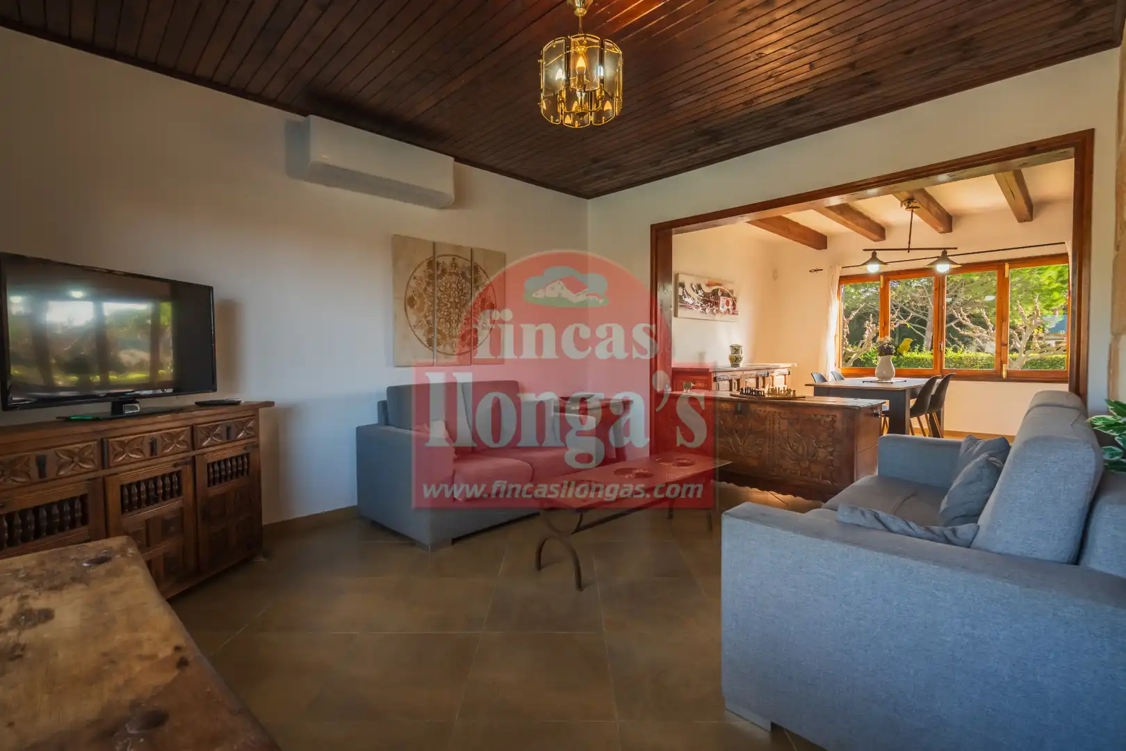 Living room of Houses for sale in Ciutadella de Menorca  with Air Conditioner, Private garden and Terrace