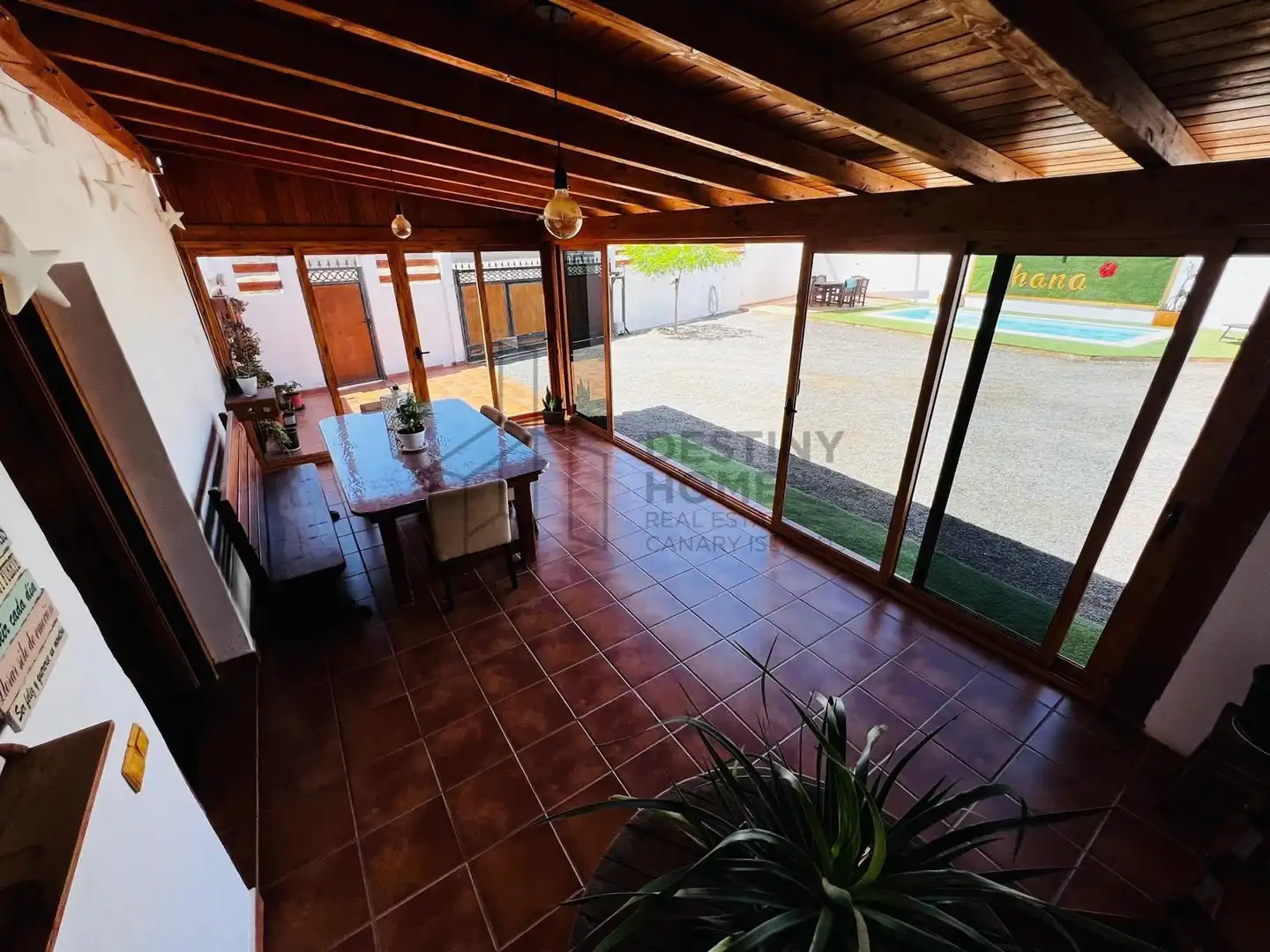 Terraza de Casa o chalet en venta en Tuineje con Jardín privado, Piscina y Amueblado