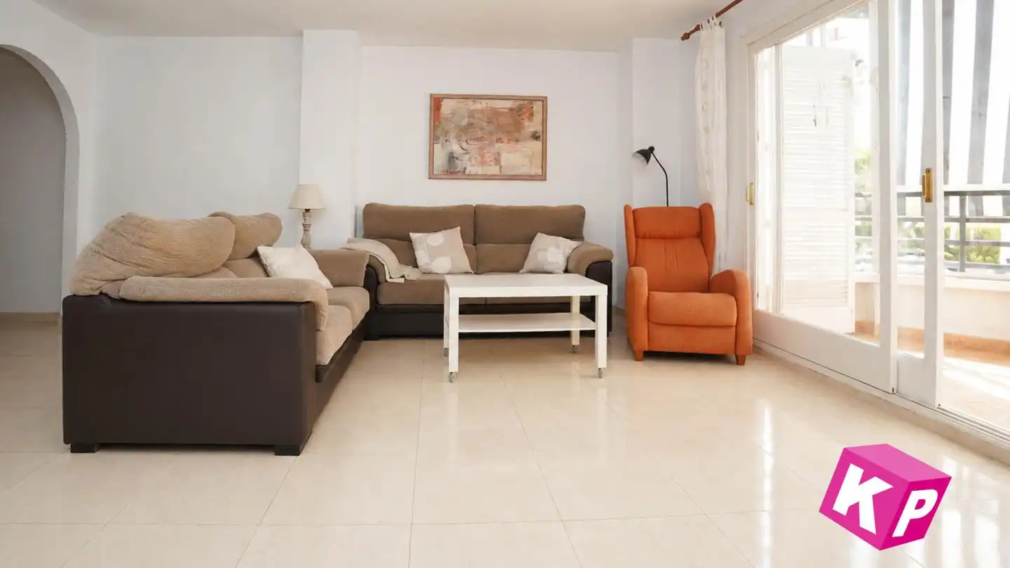 Wohnzimmer von Wohnung zum Verkauf in Santa Pola mit Klimaanlage, Terrasse und Möbliert