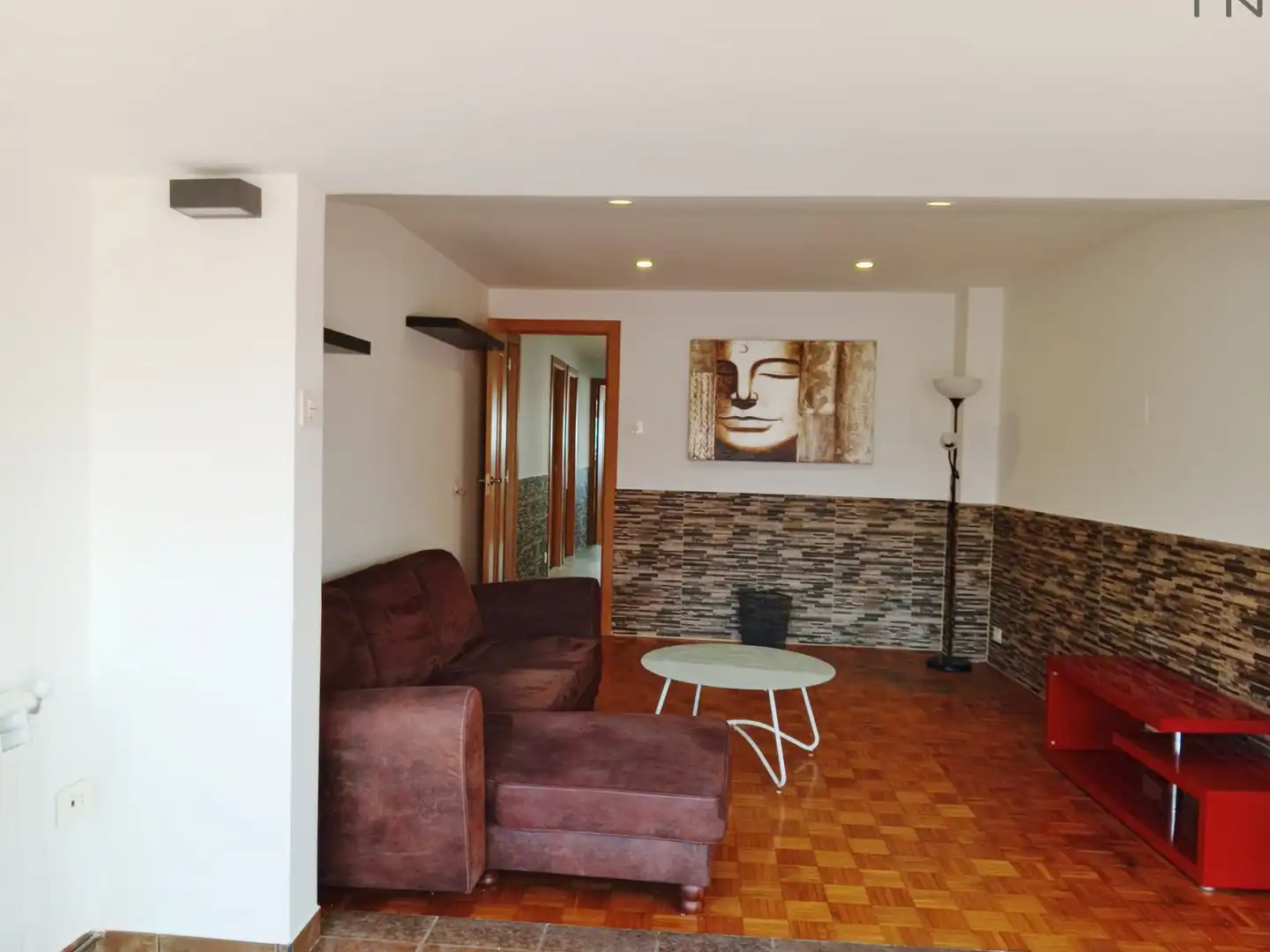 Sala d'estar de Àtic en venda en A Coruña Capital  amb Calefacció, Terrassa i Moblat
