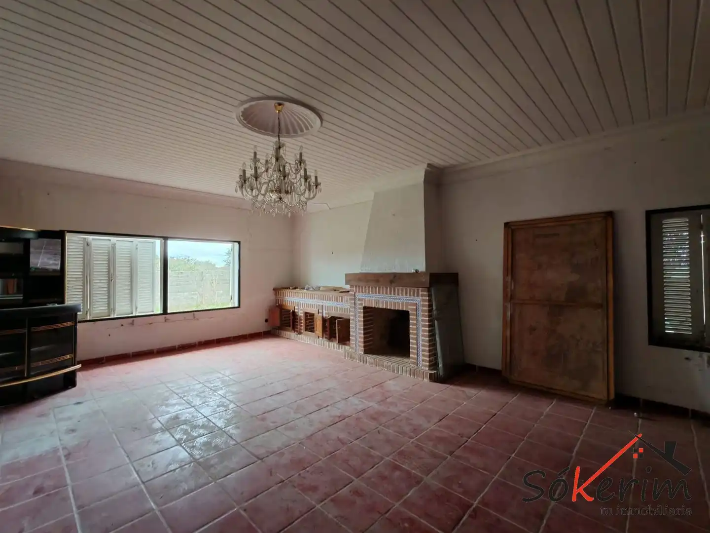 Sala de estar de Piso en venta en San Román de los Montes con Calefacción, Jardín privado y Terraza