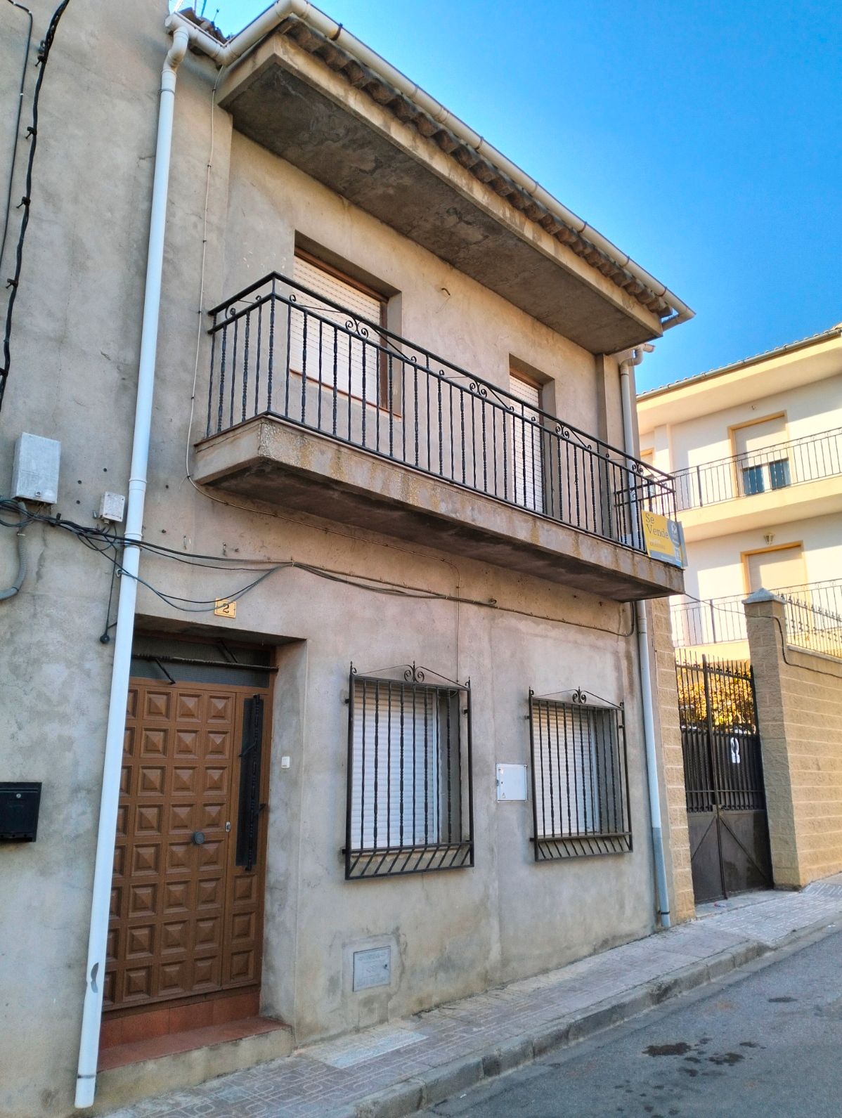 Vista exterior de Casa o xalet en venda en Munera amb Moblat, Rentadora i Balcó