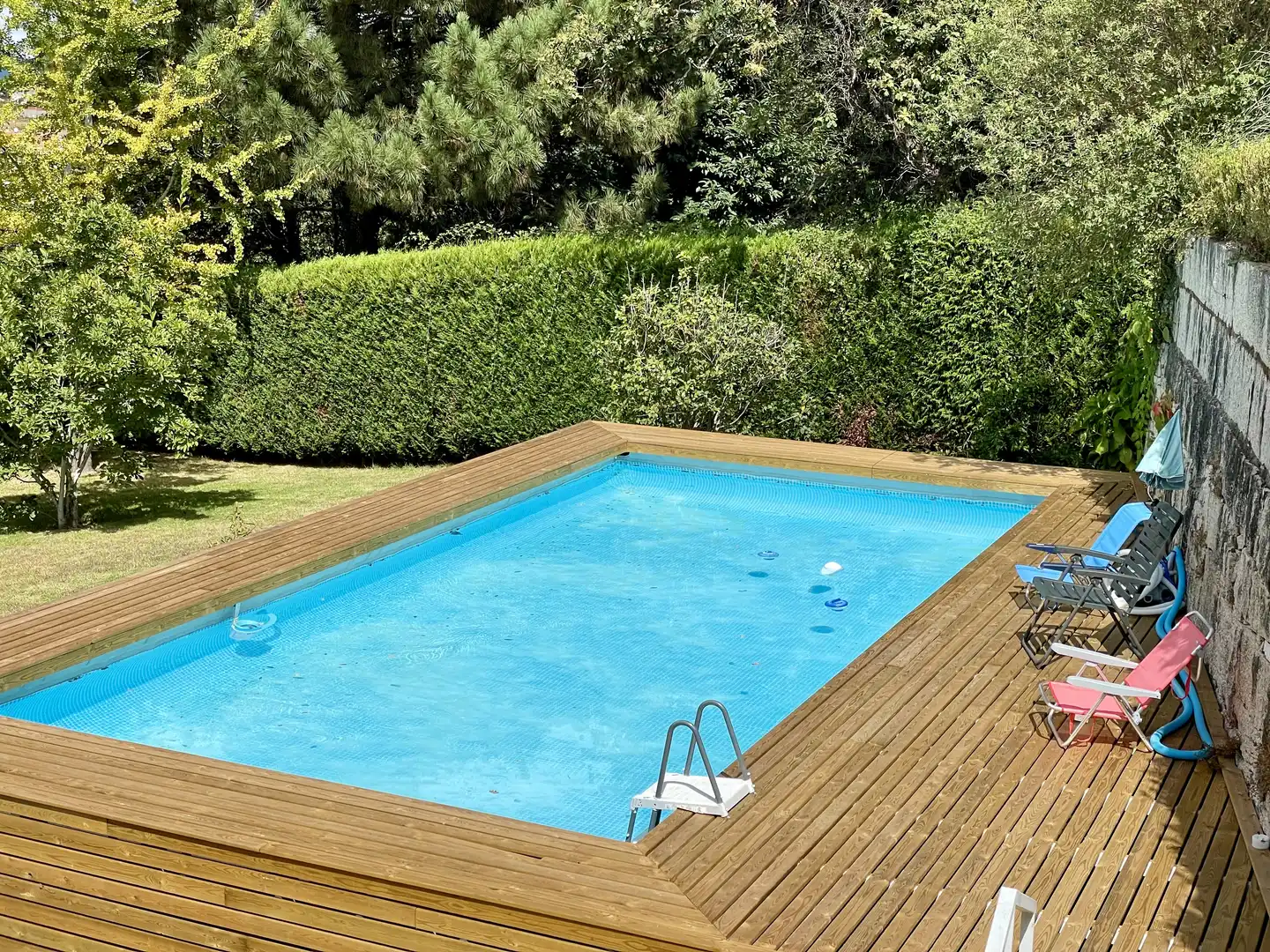 Piscina de Casa o chalet de alquiler en Nigrán con Calefacción, Jardín privado y Parquet