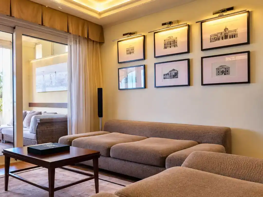 Sala de estar de Apartamento en venta en Marbella con Aire acondicionado, Piscina y Balcón