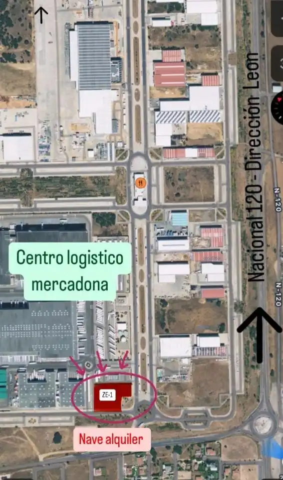 Außenansicht von Fabrikhallen zur Miete in Villadangos del Páramo