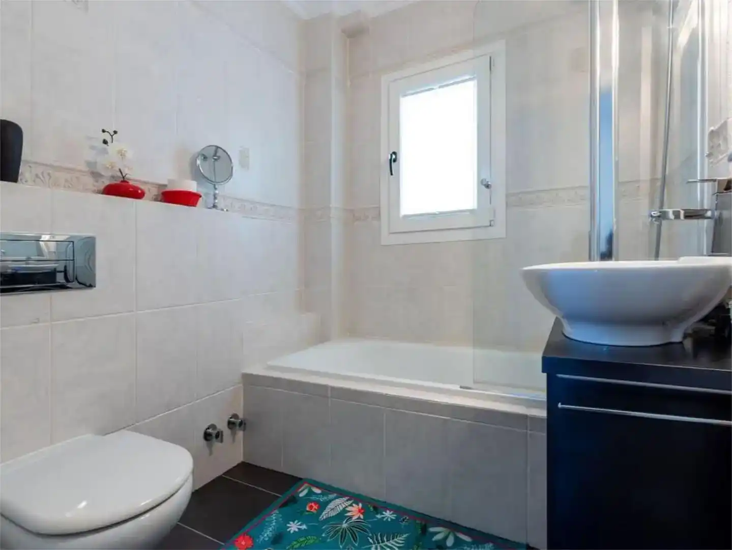 Bany de Casa o xalet de lloguer en Mijas amb Aire condicionat, Jardí privat i Piscina