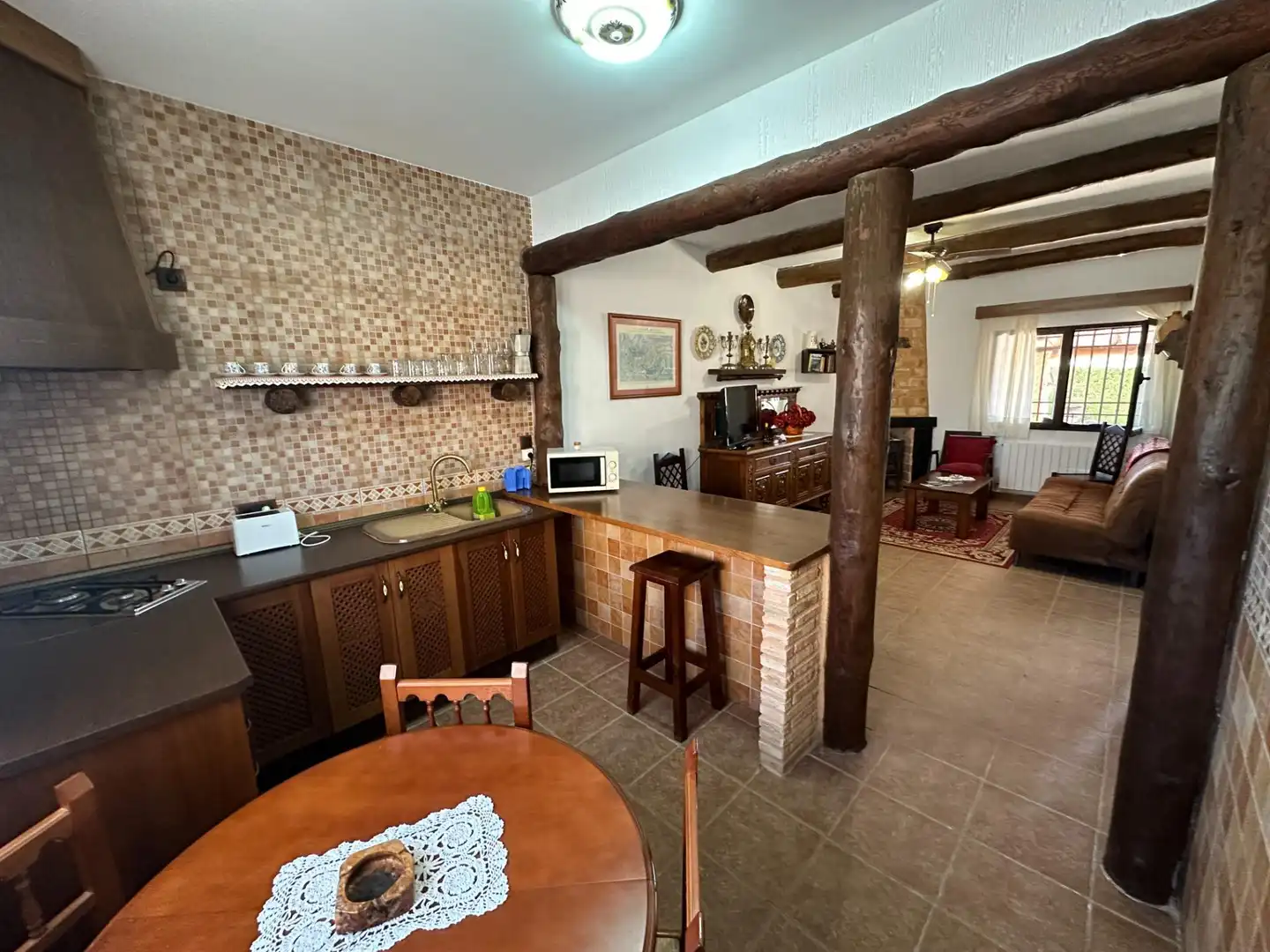 Kitchen of Houses for sale in Villar de Olalla  with Air Conditioner, Heating and Private garden