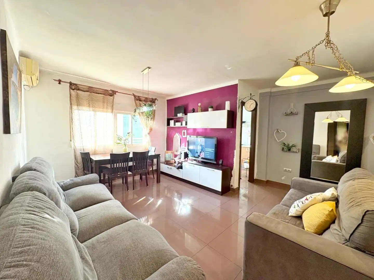 Sala d'estar de Pis en venda en Málaga amb Aire condicionat i Terrassa