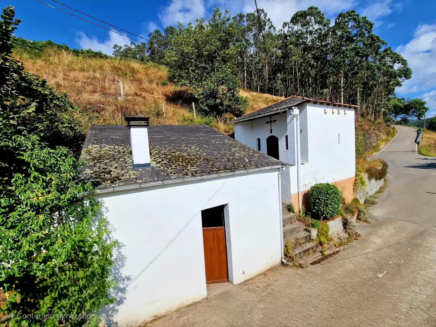 Vista exterior de Casa o xalet en venda en San Tirso de Abres amb Calefacció, Jardí privat i Traster