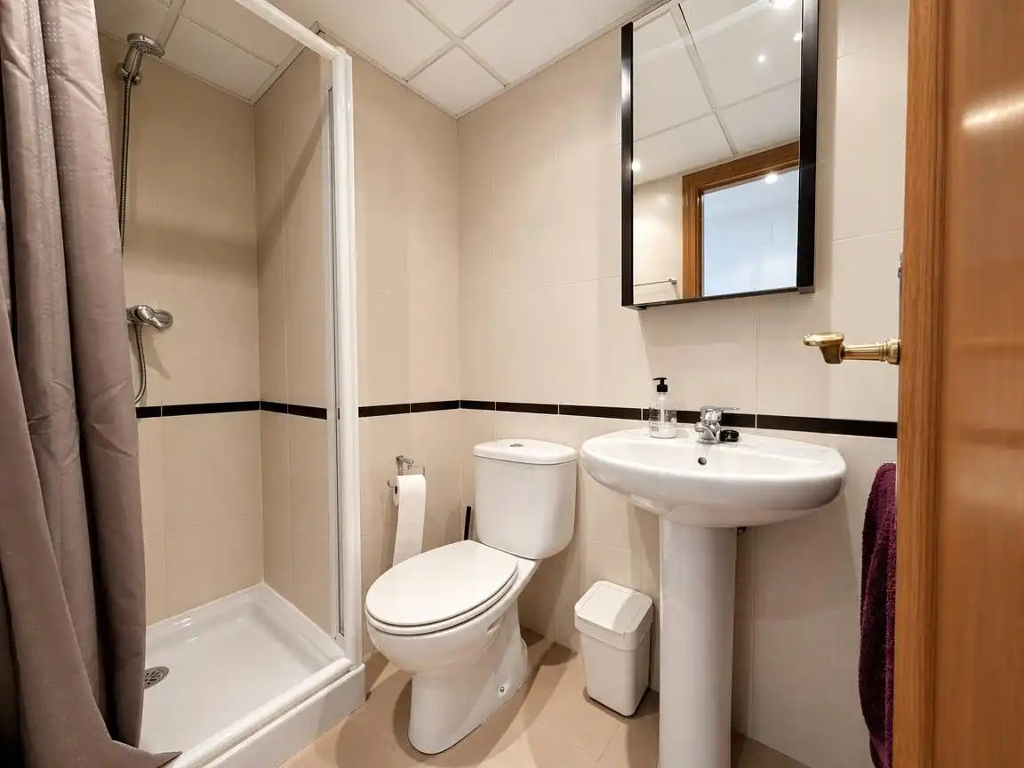 Badezimmer von Dachboden zur Miete in Alicante / Alacant mit Terrasse, Abstellraum und Möbliert