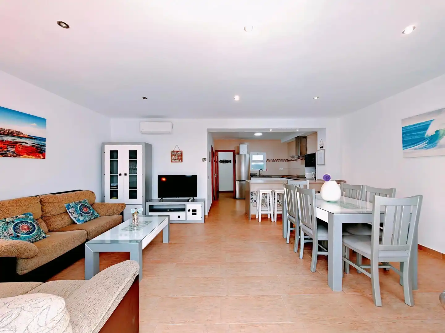Living room of Houses for sale in Vejer de la Frontera  with Air Conditioner, Terrace and Furnished