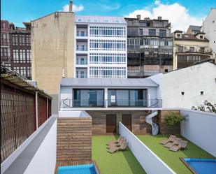 Exterior view of Flat for sale in Oviedo   with Heating, Private garden and Terrace