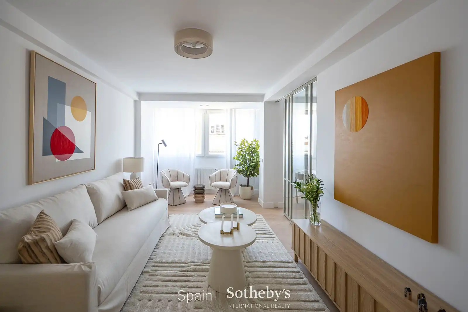 Wohnzimmer von Wohnungen zum Verkauf in Madrid mit Klimaanlage und Heizung
