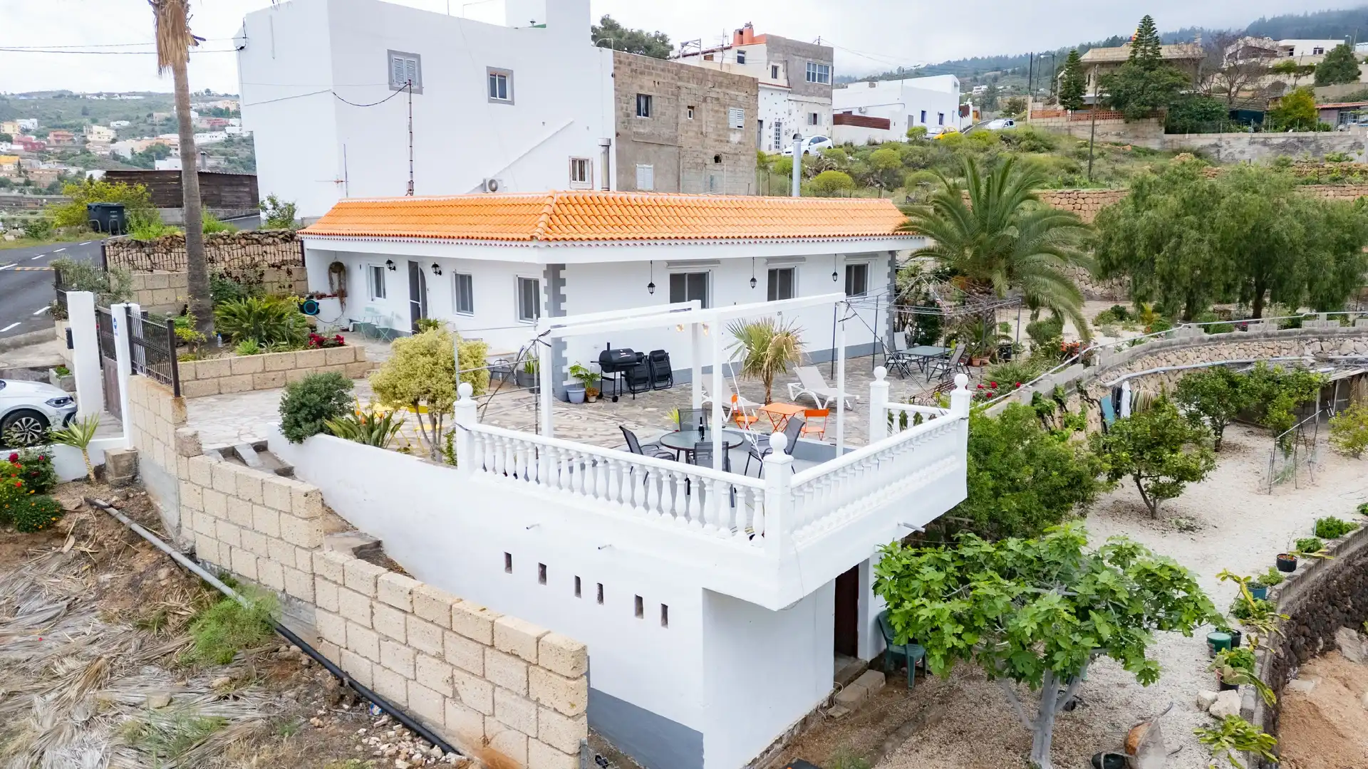 Terraza de Finca rústica en venta en Granadilla de Abona con Aire acondicionado, Jardín privado y Terraza