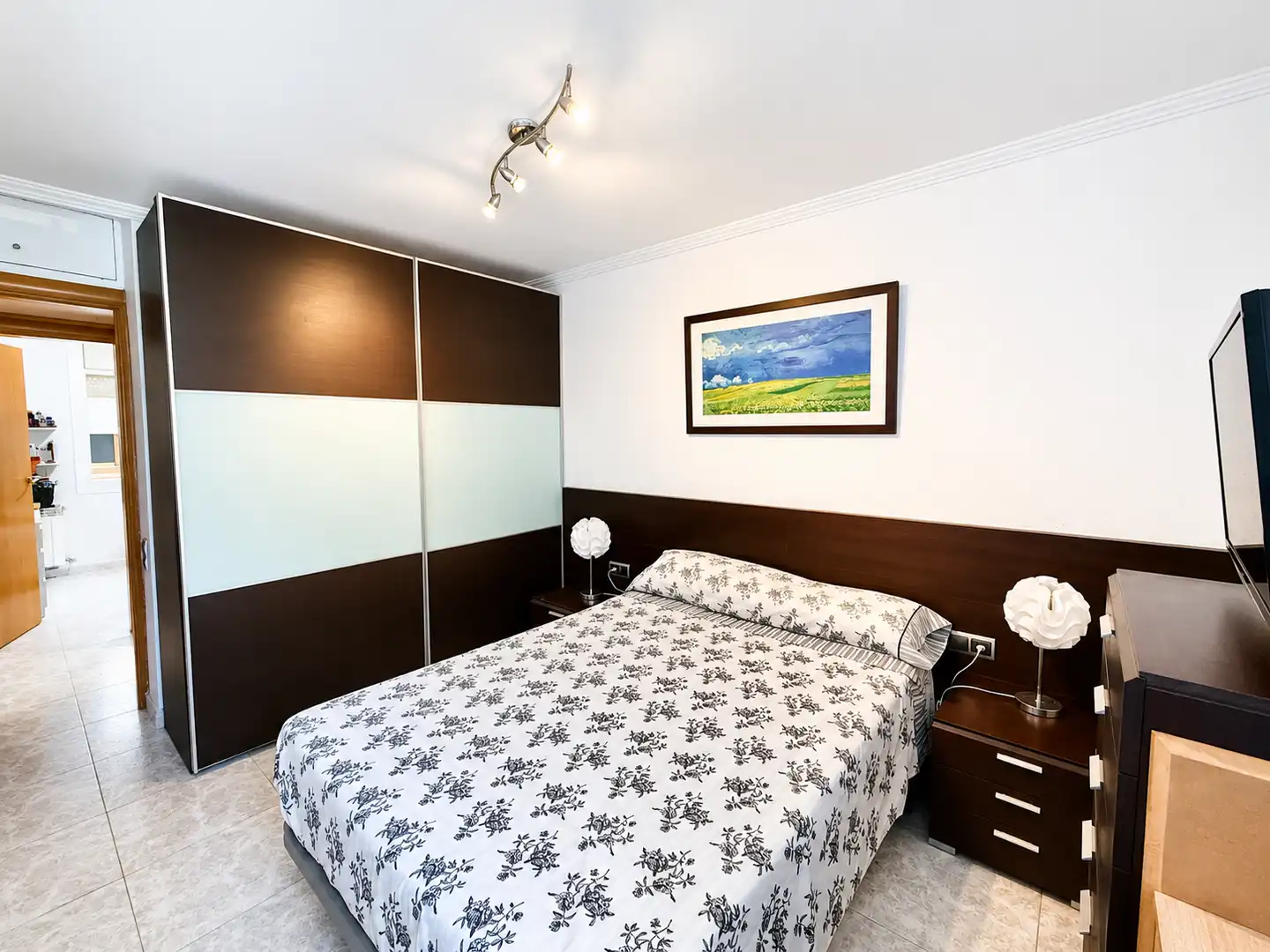 Schlafzimmer von Wohnung zum Verkauf in Cornellà de Llobregat mit Balkon