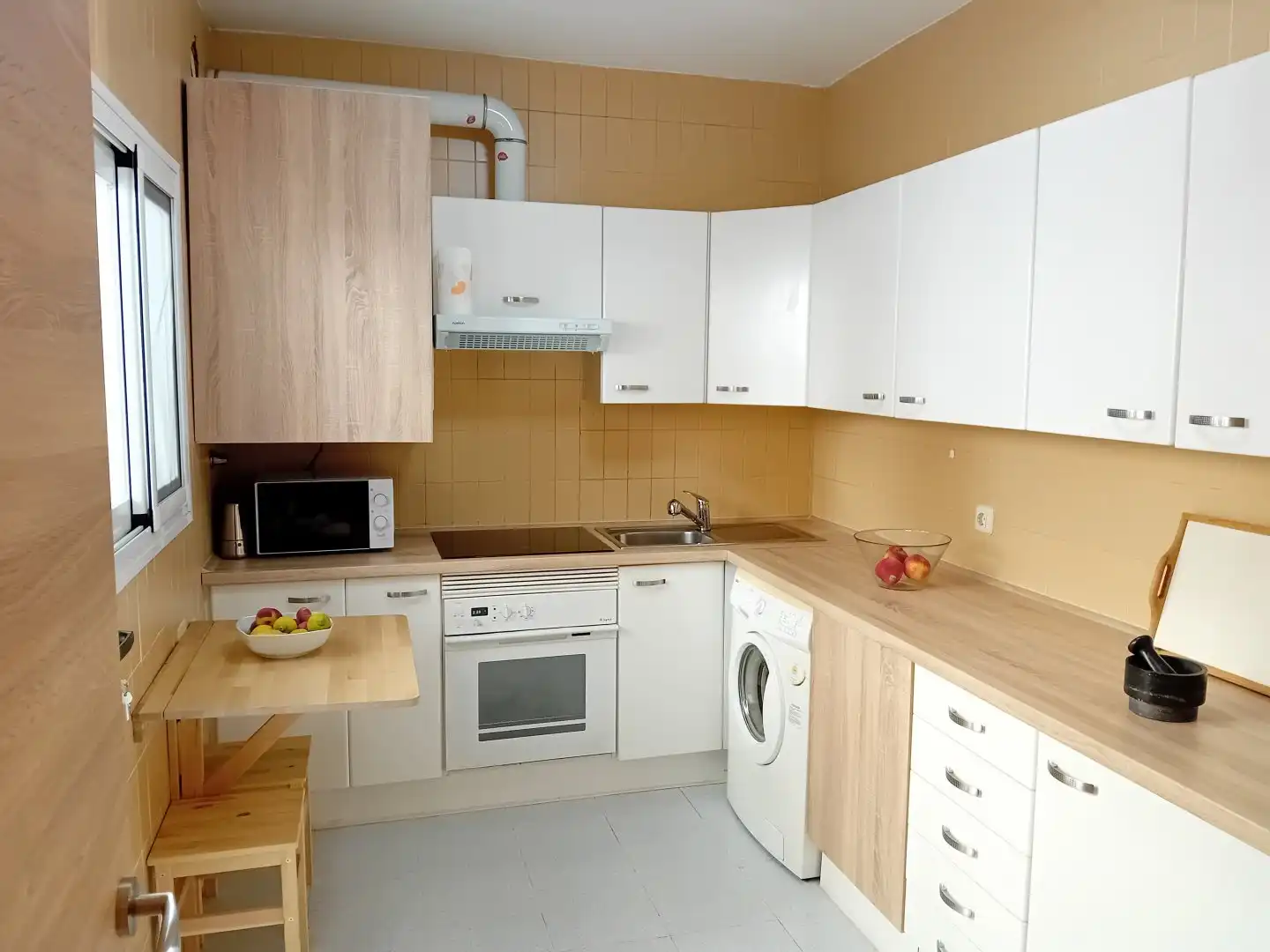Küche von Wohnung zum Verkauf in Almagro mit Klimaanlage, Heizung und Terrasse
