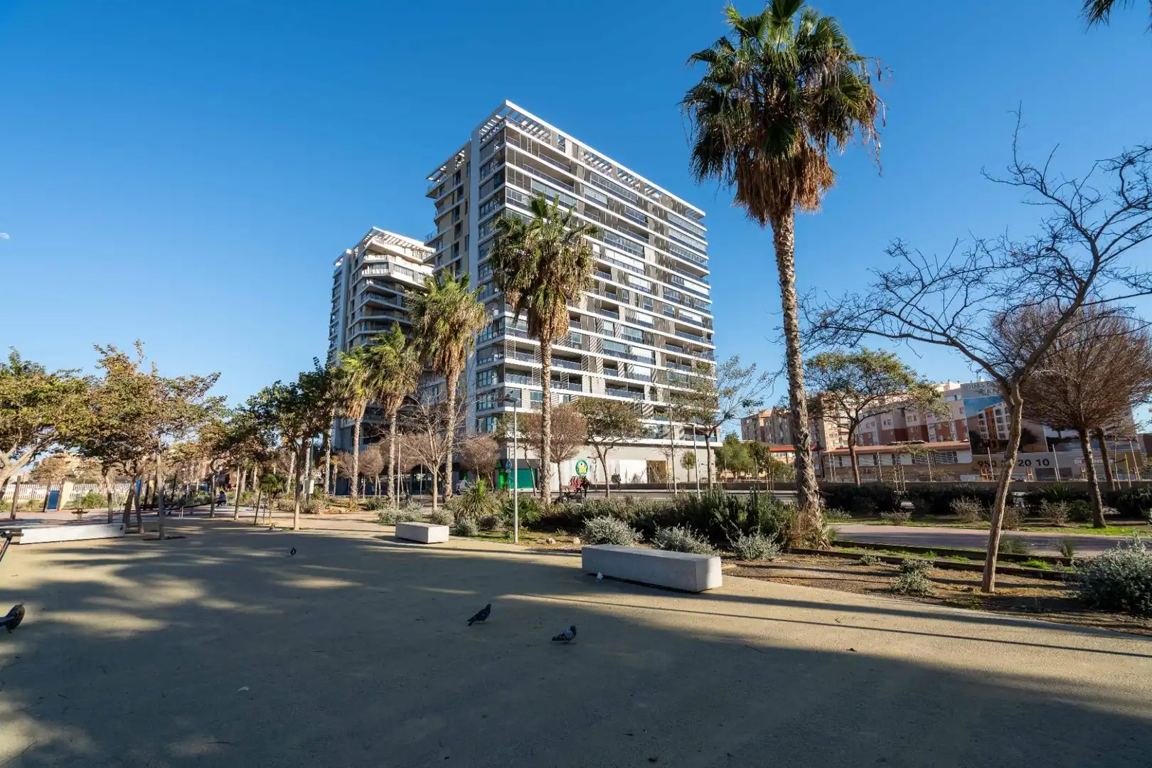 Exterior view of Flat for rent in Almería  with Air Conditioner, Heating and Private garden