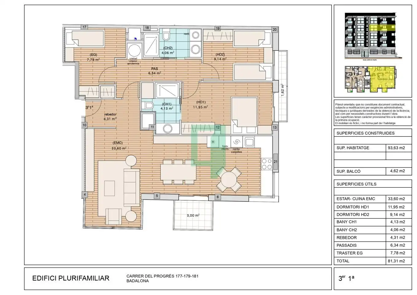 Piso en venta en Badalona con Aire acondicionado y Terraza