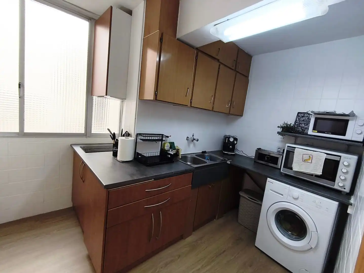Kitchen of Flat for rent in Valencia  with Air Conditioner, Heating and Terrace