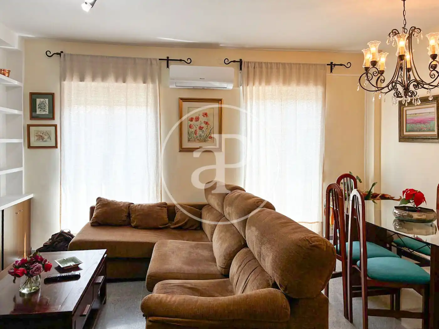 Sala d'estar de Casa adosada en venda en Muro de Alcoy amb Aire condicionat, Calefacció i Jardí privat