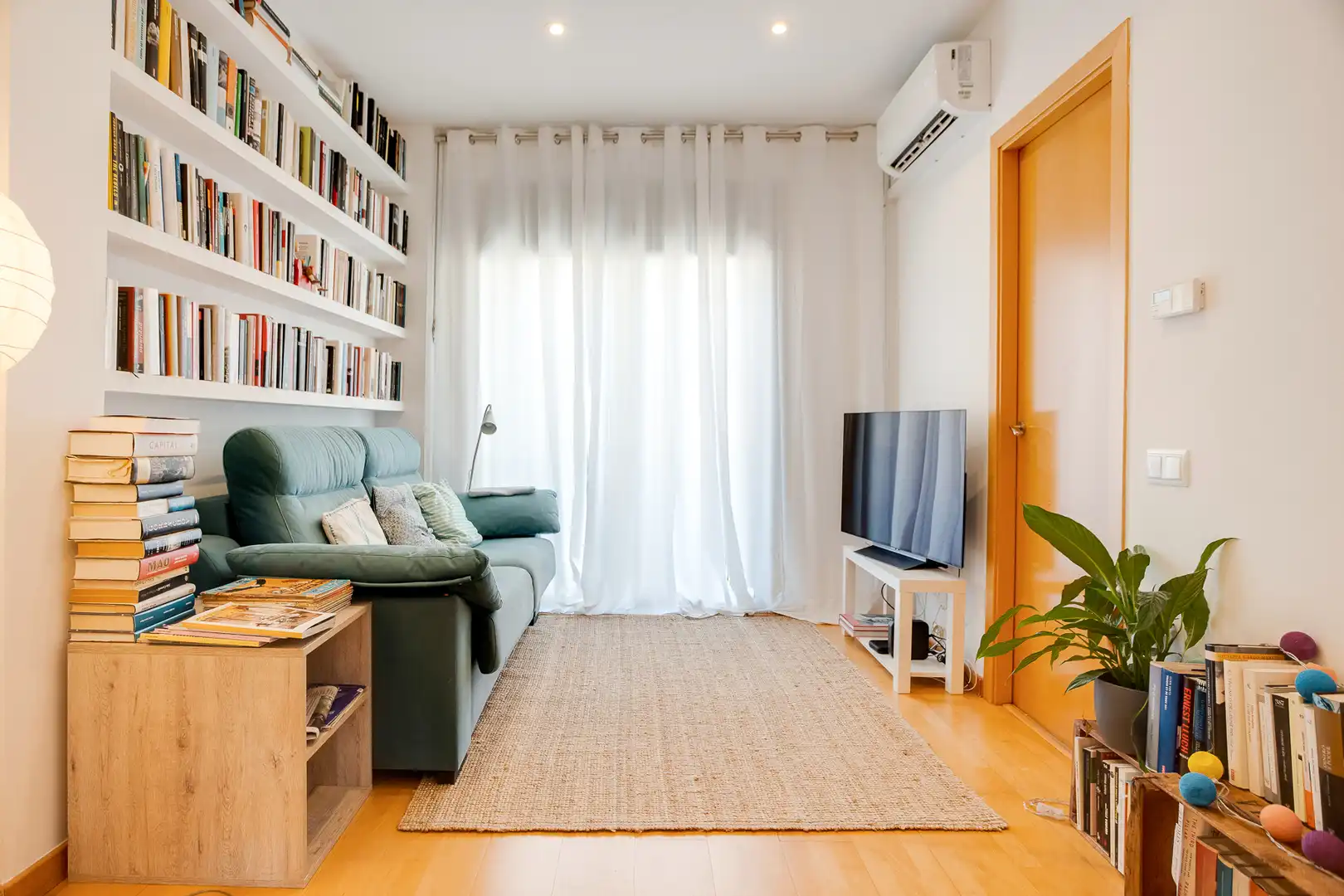 Sala de estar de Piso en venta en Mataró con Aire acondicionado, Calefacción y Parquet