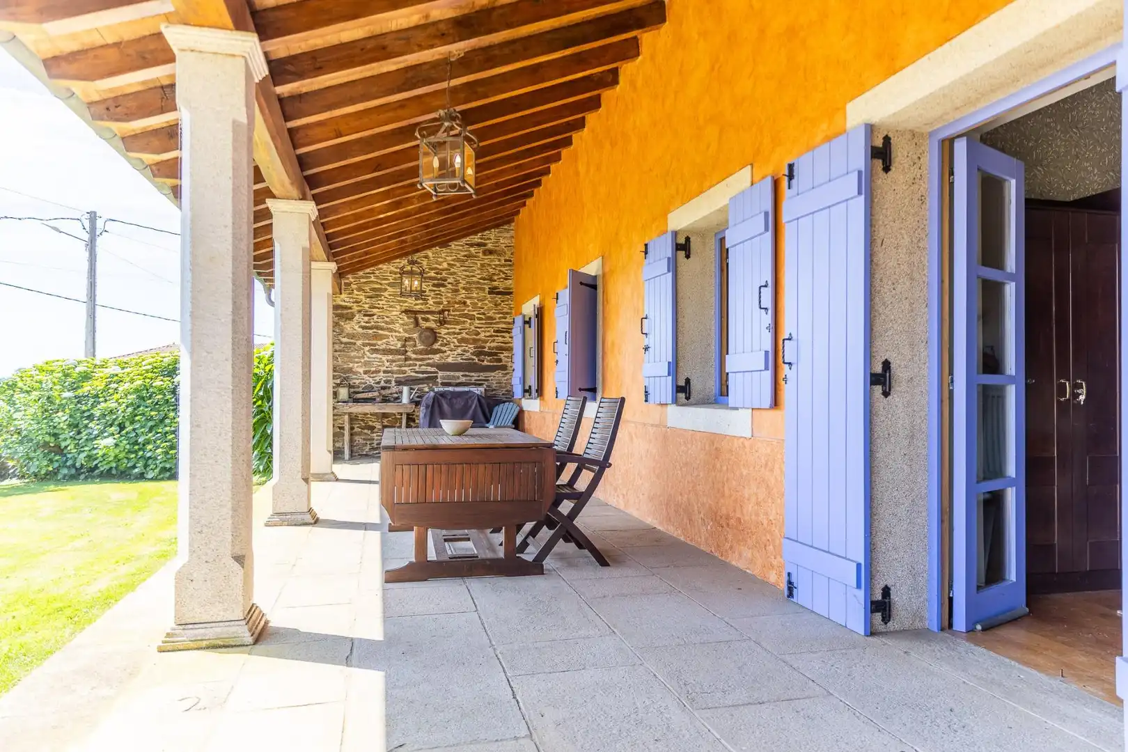 Terraza de Casa o chalet en venta en O Pino  con Calefacción, Jardín privado y Terraza