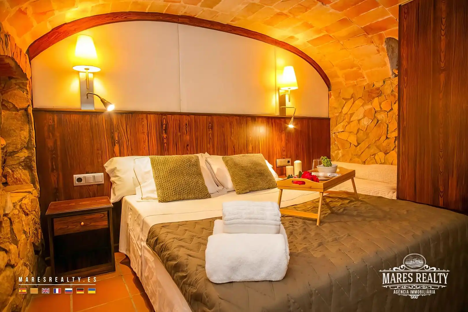 Schlafzimmer von Country house zum Verkauf in Vidreres mit Heizung, Privatgarten und Abstellraum