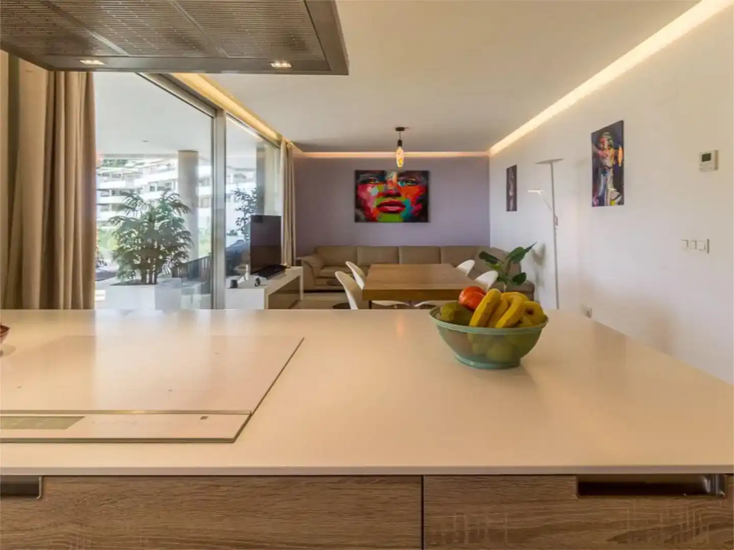 Kitchen of Flat for sale in Benahavís  with Air Conditioner, Private garden and Parquet flooring