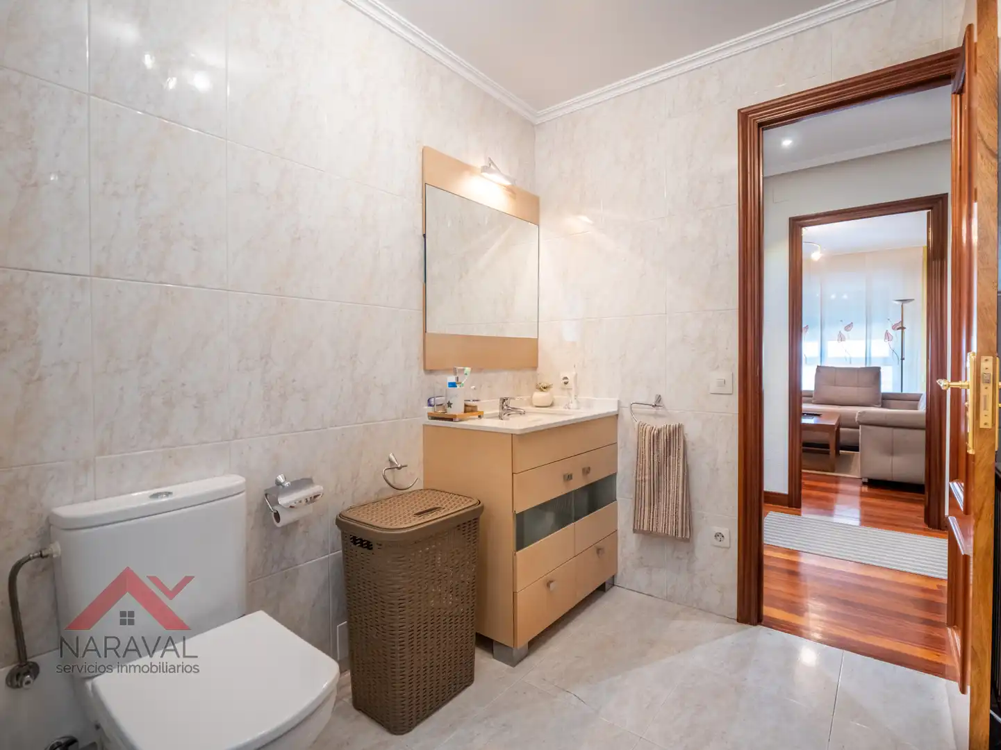 Bathroom of Flat for sale in Ayegui / Aiegi  with Heating, Parquet flooring and Terrace