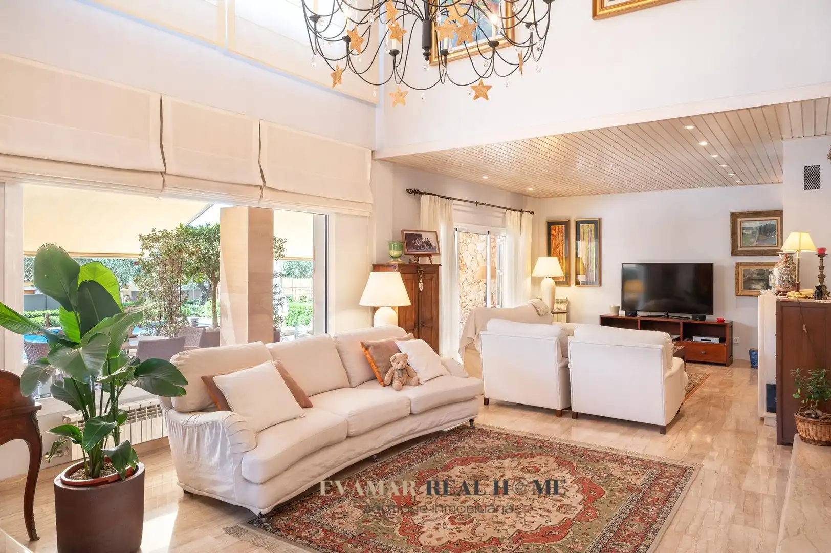 Sala d'estar de Casa o xalet en venda en Marratxí amb Aire condicionat, Calefacció i Jardí privat