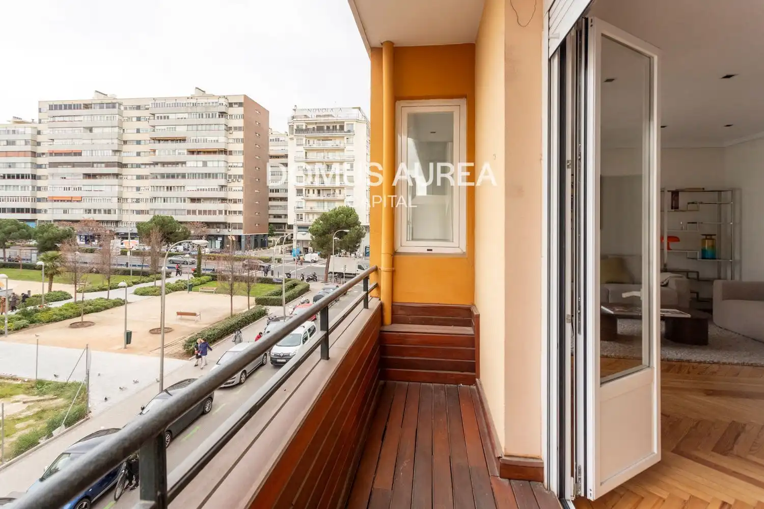 Terrasse von Wohnung zur Miete in Madrid mit Heizung, Parkett und Terrasse