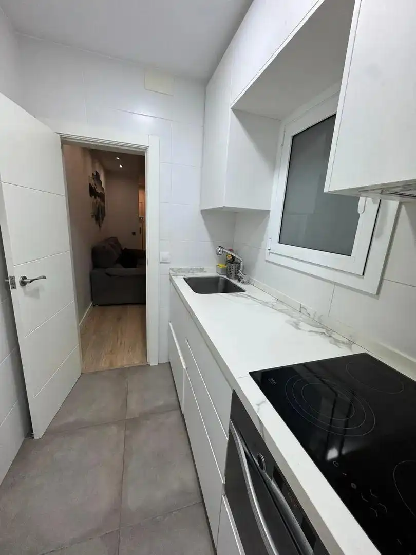 Cuina de Apartament en venda en Barcelona amb Parquet i Balcó
