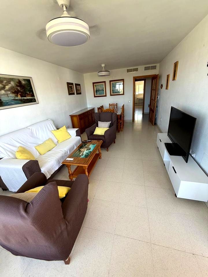 Sala de estar de Piso de alquiler en Málaga Capital con Aire acondicionado, Terraza y Amueblado